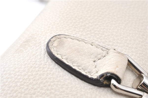 Authentic GUCCI Jackie 2Way Shoulder Hand Tote Bag Leather 365460 Ivory 9261F