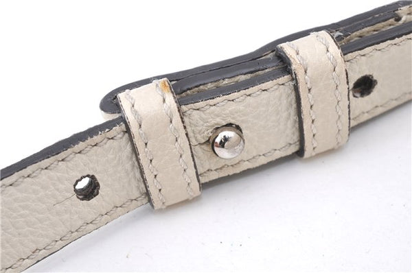 Authentic GUCCI Jackie 2Way Shoulder Hand Tote Bag Leather 365460 Ivory 9261F