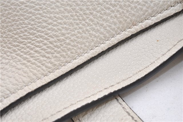 Authentic GUCCI Jackie 2Way Shoulder Hand Tote Bag Leather 365460 Ivory 9261F