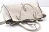 Authentic GUCCI Jackie 2Way Shoulder Hand Tote Bag Leather 365460 Ivory 9261F