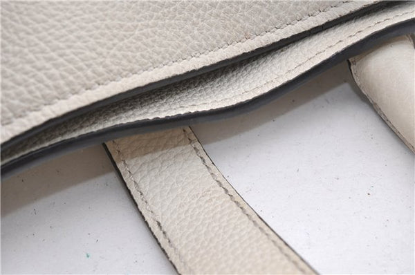 Authentic GUCCI Jackie 2Way Shoulder Hand Tote Bag Leather 365460 Ivory 9261F