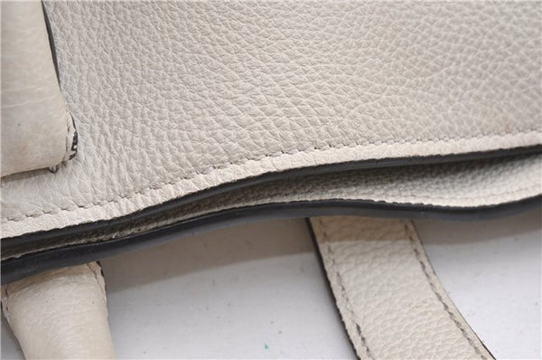 Authentic GUCCI Jackie 2Way Shoulder Hand Tote Bag Leather 365460 Ivory 9261F