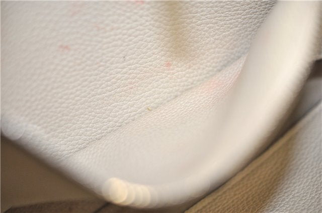 Authentic GUCCI Jackie 2Way Shoulder Hand Tote Bag Leather 365460 Ivory 9261F