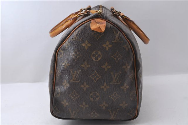 Authentic Louis Vuitton Monogram Speedy 30 Hand Bag M41526 LV 9266C