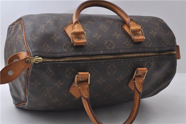 Authentic Louis Vuitton Monogram Speedy 30 Hand Bag M41526 LV 9266C