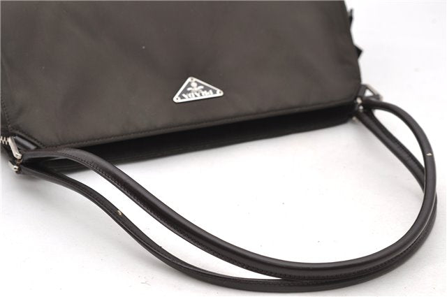 Authentic PRADA TESSUTO CHIC Nylon Leather Shoulder Bag Purse B11093 Brown 9271C