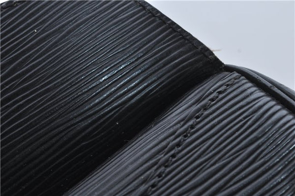 Auth Louis Vuitton Epi Jeune Fille Shoulder Cross Body Bag Black M52152 LV 9271D