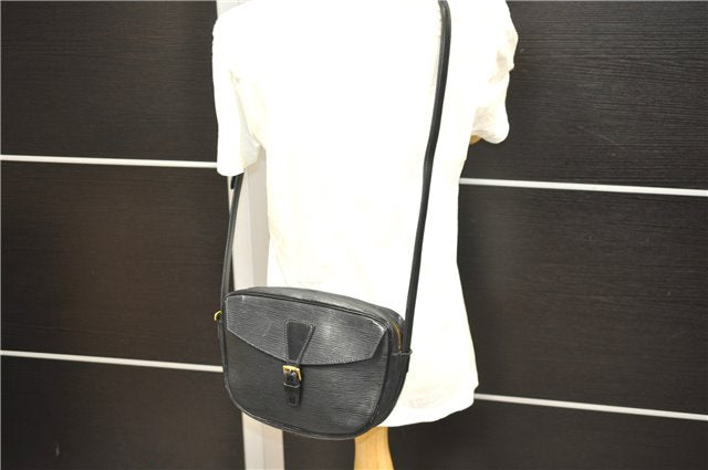 Auth Louis Vuitton Epi Jeune Fille Shoulder Cross Body Bag Black M52152 LV 9271D