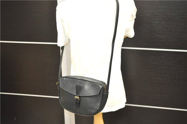 Auth Louis Vuitton Epi Jeune Fille Shoulder Cross Body Bag Black M52152 LV 9271D
