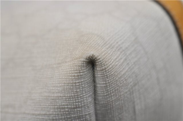 Authentic GUCCI Shoulder Tote Bag GG PVC Leather 197953 White Yellow 9272D