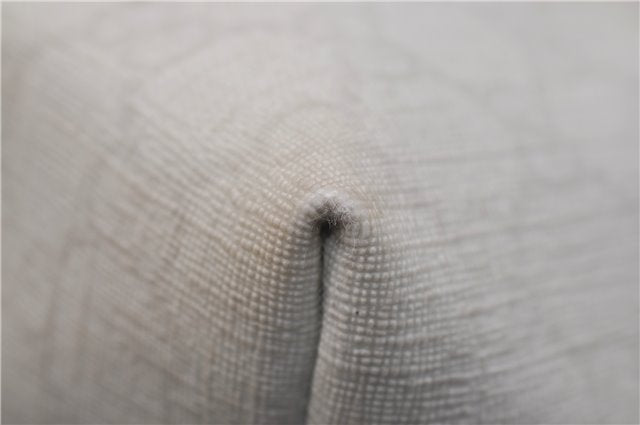 Authentic GUCCI Shoulder Tote Bag GG PVC Leather 197953 White Yellow 9272D