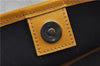 Authentic GUCCI Shoulder Tote Bag GG PVC Leather 197953 White Yellow 9272D