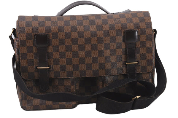 Authentic Louis Vuitton Damier Broadway 2Way Shoulder Hand Bag N42270 LV 9274E