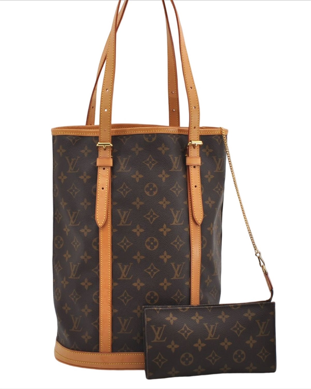 Authentic Louis Vuitton Monogram Bucket GM Shoulder Tote Bag M42236 LV 9275E