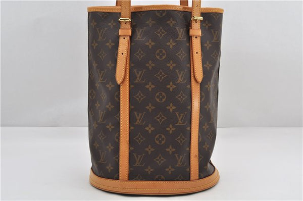 Authentic Louis Vuitton Monogram Bucket GM Shoulder Tote Bag M42236 LV 9275E