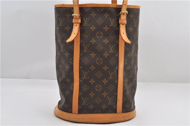 Authentic Louis Vuitton Monogram Bucket GM Shoulder Tote Bag M42236 LV 9275E