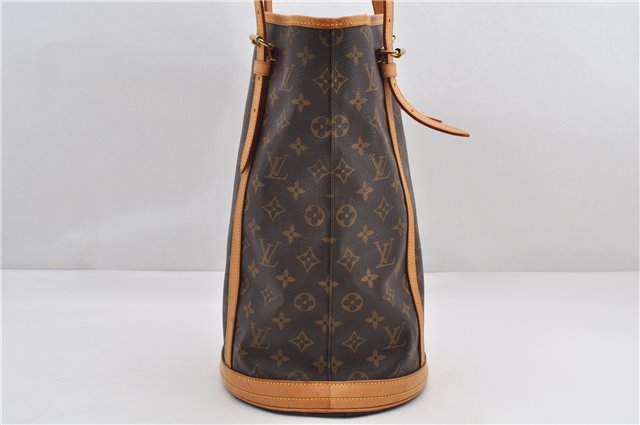Authentic Louis Vuitton Monogram Bucket GM Shoulder Tote Bag M42236 LV 9275E