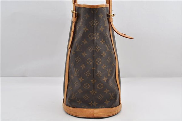 Authentic Louis Vuitton Monogram Bucket GM Shoulder Tote Bag M42236 LV 9275E