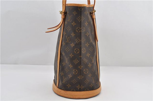 Authentic Louis Vuitton Monogram Bucket GM Shoulder Tote Bag M42236 LV 9275E