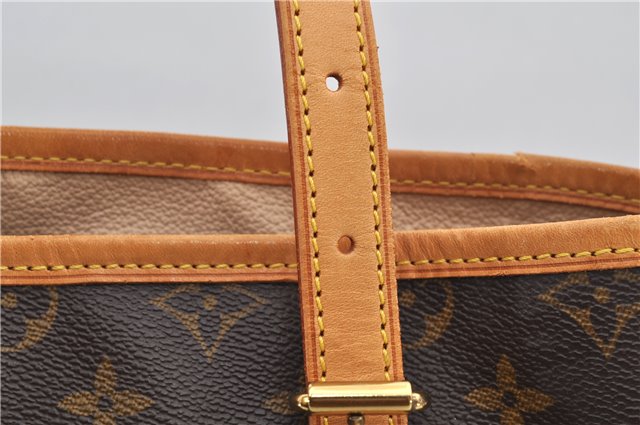 Authentic Louis Vuitton Monogram Bucket GM Shoulder Tote Bag M42236 LV 9275E