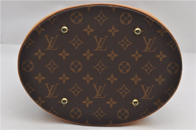 Authentic Louis Vuitton Monogram Bucket GM Shoulder Tote Bag M42236 LV 9275E