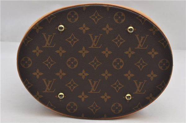 Authentic Louis Vuitton Monogram Bucket GM Shoulder Tote Bag M42236 LV 9275E