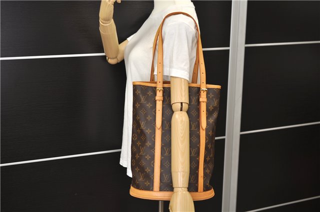 Authentic Louis Vuitton Monogram Bucket GM Shoulder Tote Bag M42236 LV 9275E