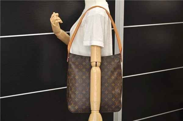 Authentic Louis Vuitton Monogram Looping GM Shoulder Bag M51145 LV 9276E