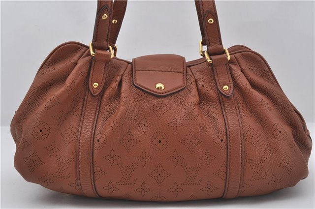 Authentic Louis Vuitton Mahina Lunar PM Shoulder Bag Brown M97052 LV 9277E