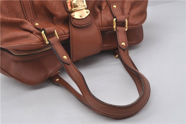 Authentic Louis Vuitton Mahina Lunar PM Shoulder Bag Brown M97052 LV 9277E