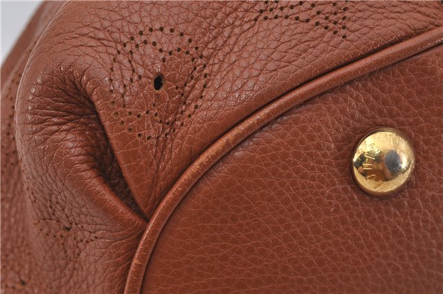 Authentic Louis Vuitton Mahina Lunar PM Shoulder Bag Brown M97052 LV 9277E