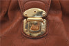 Authentic Louis Vuitton Mahina Lunar PM Shoulder Bag Brown M97052 LV 9277E