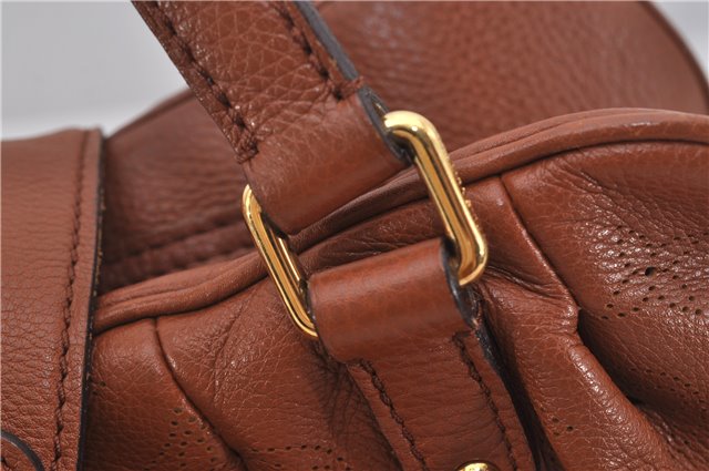 Authentic Louis Vuitton Mahina Lunar PM Shoulder Bag Brown M97052 LV 9277E