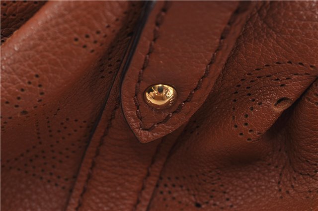 Authentic Louis Vuitton Mahina Lunar PM Shoulder Bag Brown M97052 LV 9277E