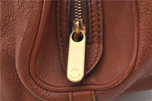 Authentic Louis Vuitton Mahina Lunar PM Shoulder Bag Brown M97052 LV 9277E