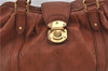 Authentic Louis Vuitton Mahina Lunar PM Shoulder Bag Brown M97052 LV 9277E