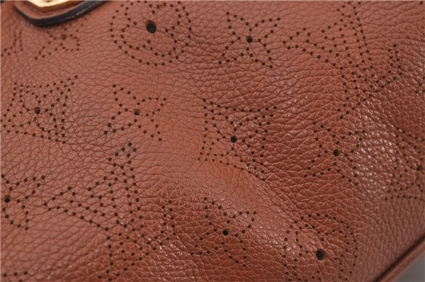 Authentic Louis Vuitton Mahina Lunar PM Shoulder Bag Brown M97052 LV 9277E