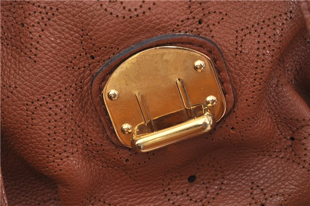 Authentic Louis Vuitton Mahina Lunar PM Shoulder Bag Brown M97052 LV 9277E