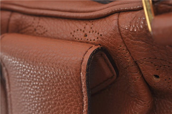 Authentic Louis Vuitton Mahina Lunar PM Shoulder Bag Brown M97052 LV 9277E