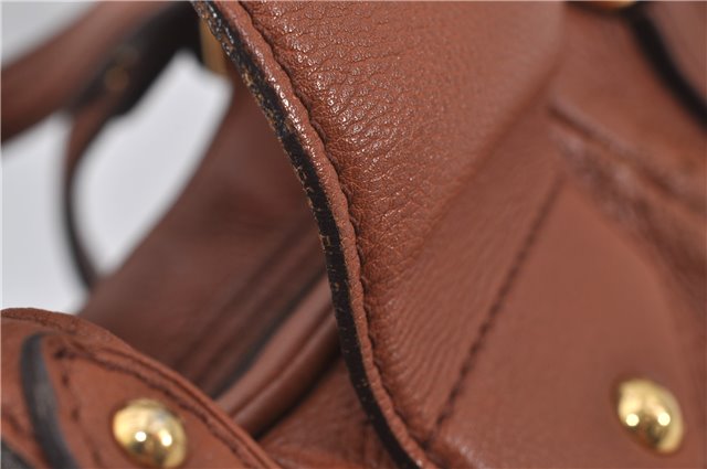 Authentic Louis Vuitton Mahina Lunar PM Shoulder Bag Brown M97052 LV 9277E