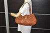 Authentic Louis Vuitton Mahina Lunar PM Shoulder Bag Brown M97052 LV 9277E