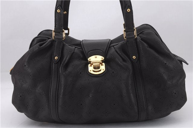 Authentic Louis Vuitton Mahina Lunar PM Shoulder Tote Bag M97051 Brown LV 9278E