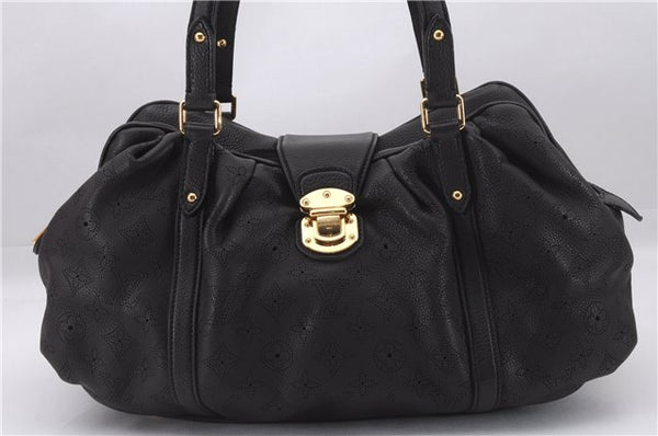 Authentic Louis Vuitton Mahina Lunar PM Shoulder Tote Bag M97051 Brown LV 9278E