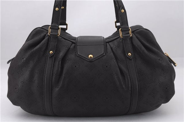 Authentic Louis Vuitton Mahina Lunar PM Shoulder Tote Bag M97051 Brown LV 9278E