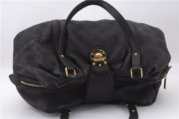 Authentic Louis Vuitton Mahina Lunar PM Shoulder Tote Bag M97051 Brown LV 9278E