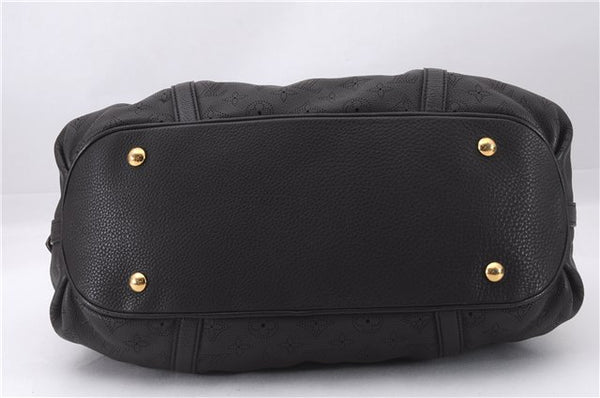 Authentic Louis Vuitton Mahina Lunar PM Shoulder Tote Bag M97051 Brown LV 9278E