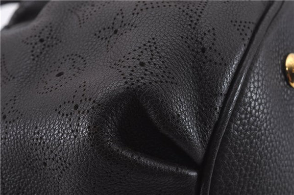 Authentic Louis Vuitton Mahina Lunar PM Shoulder Tote Bag M97051 Brown LV 9278E