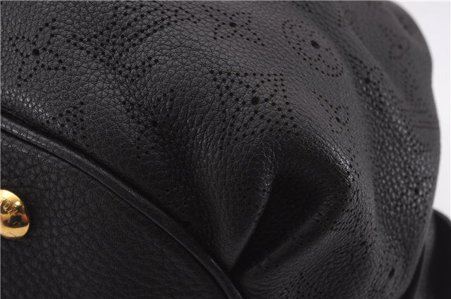 Authentic Louis Vuitton Mahina Lunar PM Shoulder Tote Bag M97051 Brown LV 9278E