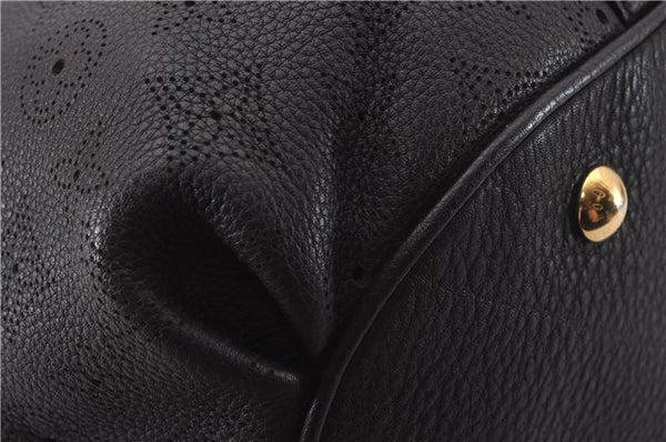 Authentic Louis Vuitton Mahina Lunar PM Shoulder Tote Bag M97051 Brown LV 9278E