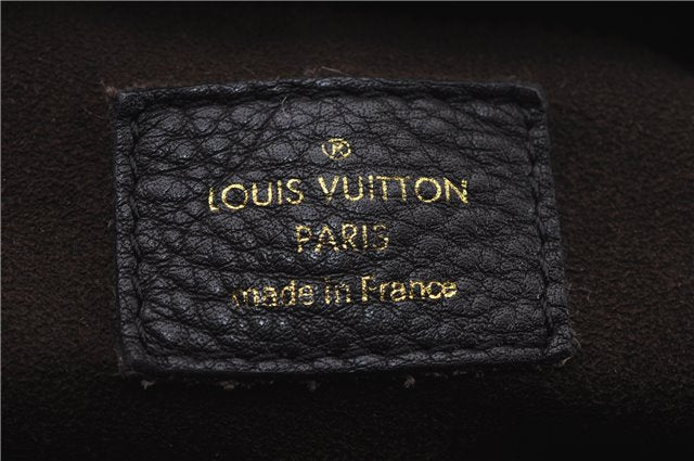 Authentic Louis Vuitton Mahina Lunar PM Shoulder Tote Bag M97051 Brown LV 9278E